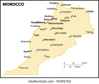 Morocco Country Map