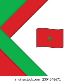 Plantilla de diseño de fondo de resumen de marca de Marruecos. Cartel del Día de la Independencia de Marruecos en medios sociales. Antecedentes de Marruecos