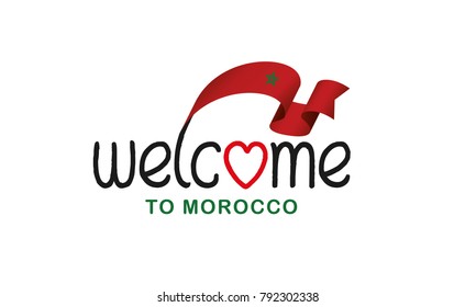 Morocco flag background