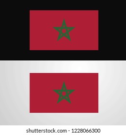 Morocco Flag banner design