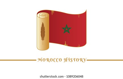 morocco flag and morocco history