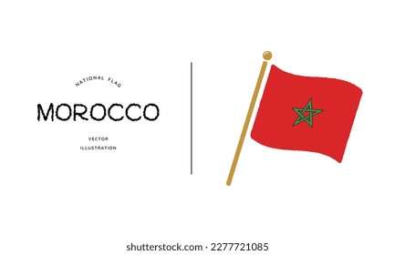 Morocco flag icon vector illustration