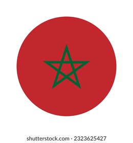 Morocco flag simple illustration for independence day or election