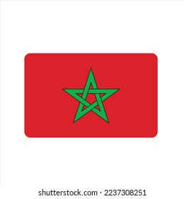 morocco flag vector, EPS 10.