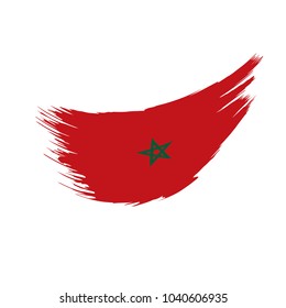 Morocco flag, vector illustration