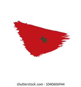Morocco flag, vector illustration