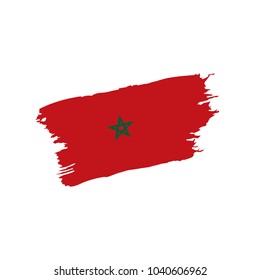Morocco flag, vector illustration