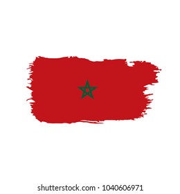 Morocco flag, vector illustration