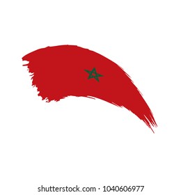 Morocco flag, vector illustration
