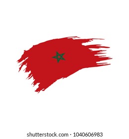 Morocco flag, vector illustration