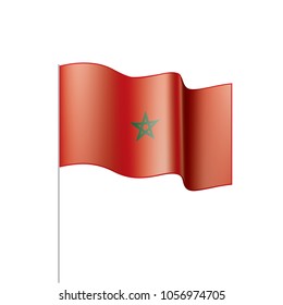 Morocco flag, vector illustration