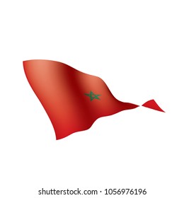 Morocco flag, vector illustration