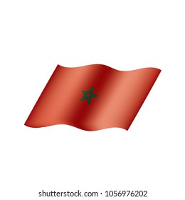 Morocco flag, vector illustration