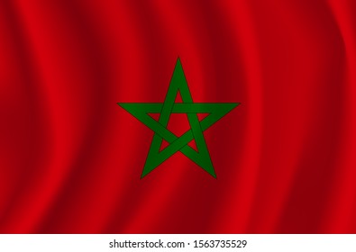 Morocco Flag in Vector Illustration