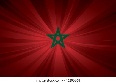 Morocco flag vector illustration.