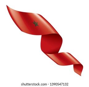 Morocco flag, vector illustration on a white background