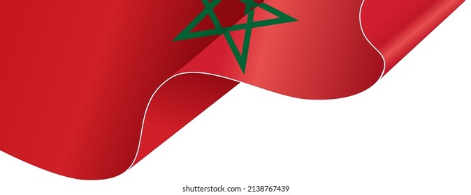 Ausencia de bandera de Marruecos aislada en fondo png o transparente,Símbolo Marruecos,plantilla para banner,tarjeta,publicidad ,promoción y afiches de país que coincidan con negocios, ilustración vectorial