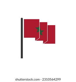 Indicadores de Marruecos conjunto de iconos, Día de la independencia de Marruecos conjunto de iconos símbolo de vector