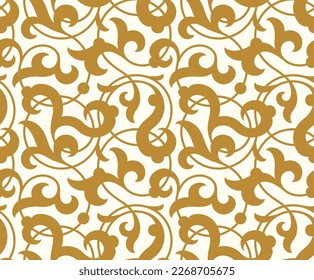 Morocco Floral Seamless Pattern for your design. Traditional Islamic Background. Vector illustration.