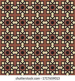 Morocco geometric vector pattern seamless vintage tiles, Traditional ornate Morocco tiles. ideal for greeting card banner or wallpaper design.