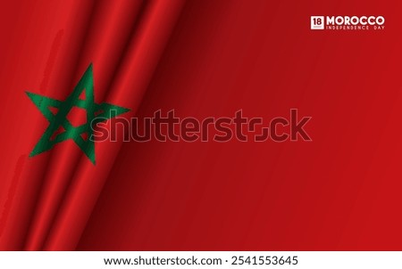 Morocco Independence Day Background Design. 18 November, Poster, Banner, Greeting Card