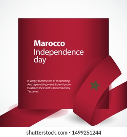 Morocco Independence Day Vector Template Design Illustration