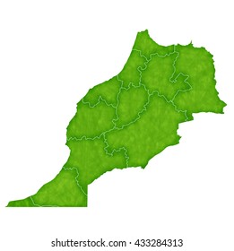 Morocco map country icon 