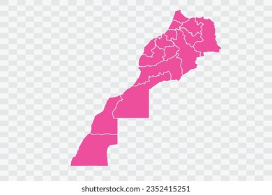 Marokko Karte Fuscia Farbhintergrund Qualitäts-Dateien pnng