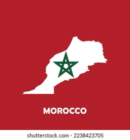 morocco map icon vector illustration symbol design