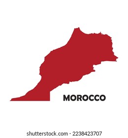 morocco map icon vector illustration symbol design