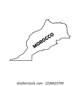 morocco map icon vector illustration symbol design