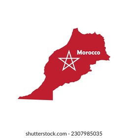 morocco map icon vector illustratiov symbol design