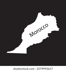 morocco map icon vector illustratiov symbol design