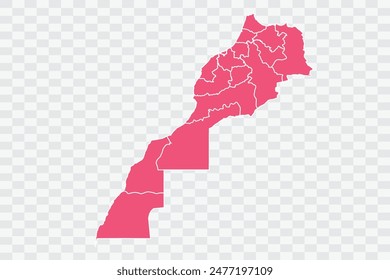 Marruecos Mapa Punch Color Archivos de calidad de fondo png