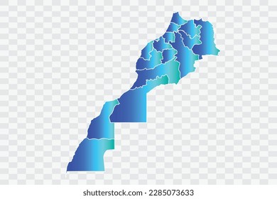 Morocco Map teal blue Color Background quality files png