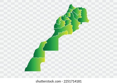 Morocco Map yellowish green Color Background quality files png