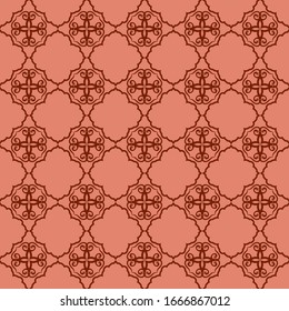 Morocco Marrakech seamless patterns. ocher and  umber ornament Luxury tile. Graphic modern pattern, Abstract islamic pattern, traditional arabic geometric pattern, persian batik design