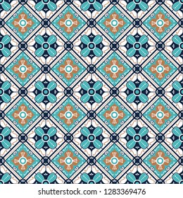 Morocco Mexican Seamless Decorative Pattern Background 