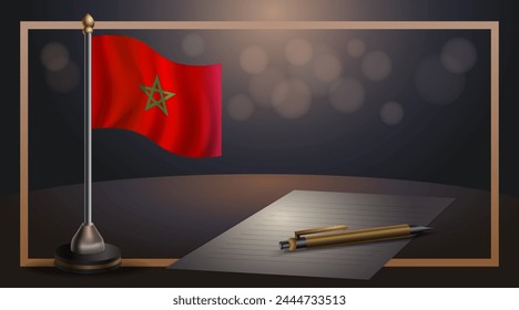 Morocco National Day, template banner vector Illustration