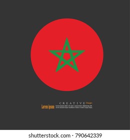 Morocco national flag background texture.vector illustration.
