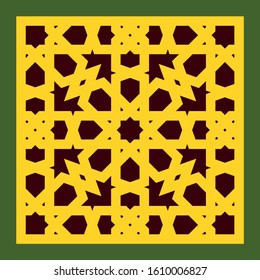 Morocco Pattern. Traditional Arabic Islamic Background. Mosque decoration element.