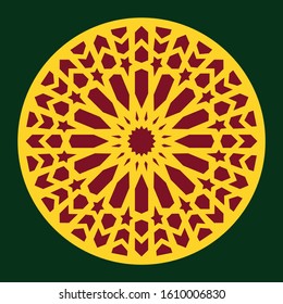 Morocco Pattern. Traditional Arabic Islamic Background. Mosque decoration element.