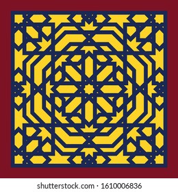 Morocco Pattern. Traditional Arabic Islamic Background. Mosque decoration element.