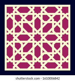 Morocco Pattern. Traditional Arabic Islamic Background. Mosque decoration element.