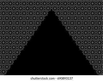 morocco pattern triangle shape. (Set 3)