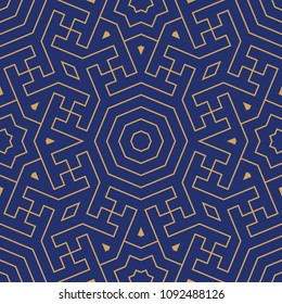 Morocco Seamless Border. Traditional Islamic Design. Mosque decoration element