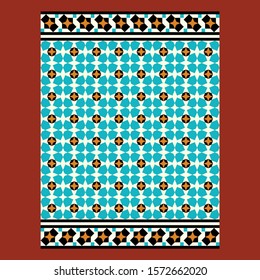 Morocco Seamless Border. Traditional Islamic Design. Mosque decoration element.
