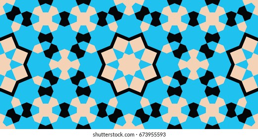 Morocco Seamless Border. Traditional Islamic Design. Mosque decoration element.