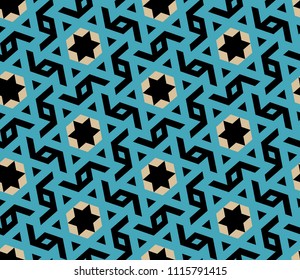 Morocco Seamless Pattern. Traditional Arabic Islamic Background. Mosque decoration element.