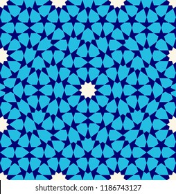 Morocco Seamless Pattern. Traditional Arabic Islamic Background. Mosque decoration element.